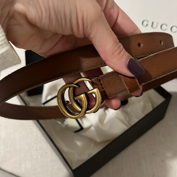 Brown gucci belt excellent condition comes with box dust bag and receipt - Picture 3 of 3
